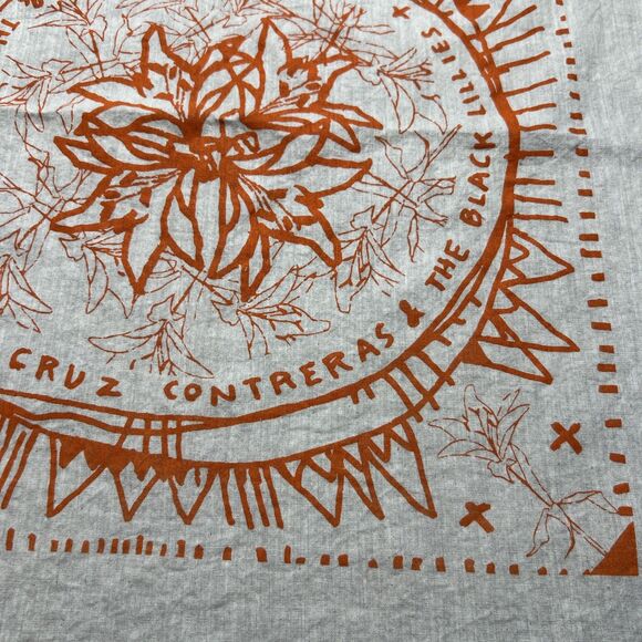 The Black Lillies Cruz Contreras Concert Merch Bandana Square Scarf Band - Picture 2 of 5